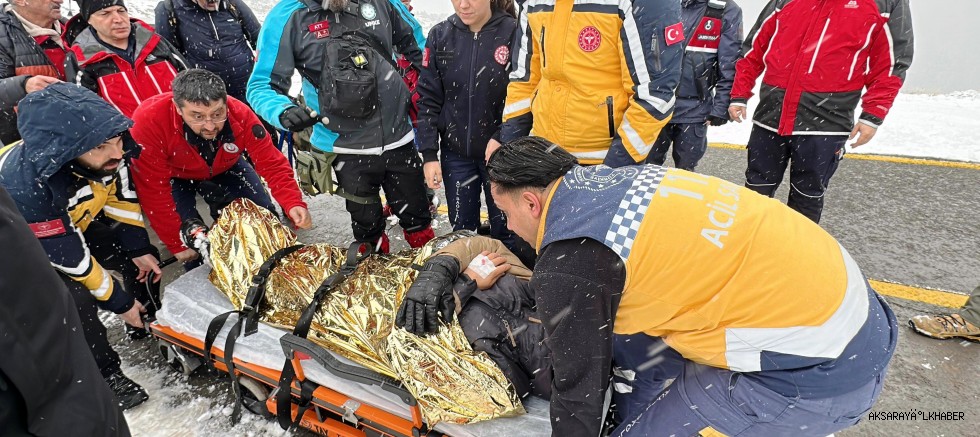 Hasan Dağı'nda Dağcı Kurtarıldı: Kan Şekeri Düşmesi Nedeniyle Fenalaştı