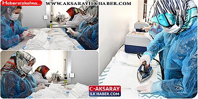 Aksaray Belediyesi Maske Üretimine Başladı