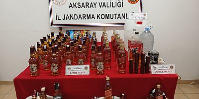 AKSARAY DA JANDARMA KACAK ALKOL OPERASYONU