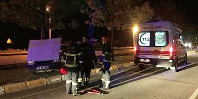 Aksaray'da kazada bir kişi ağır yaralandı