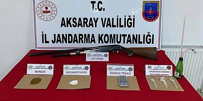Aksaray İl Jandarma Komutanlığı sorumluluk bölgesinde uyuşturucu madde kullanan